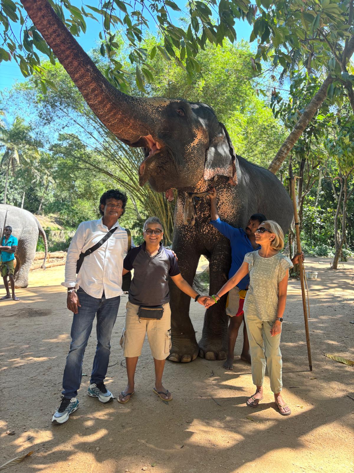 Guide with travellers