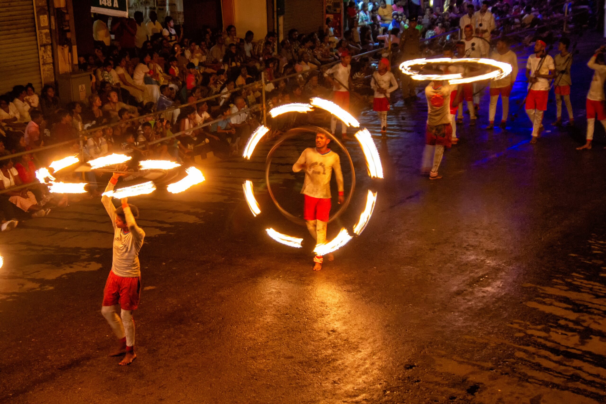 Fire dancing